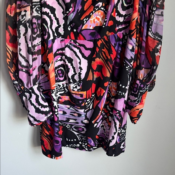 Anthropologie Hutch Elaine long-sleeve square-neck mini dress 16 - Picture 7 of 12